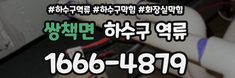 쌍책면 하수구 역류