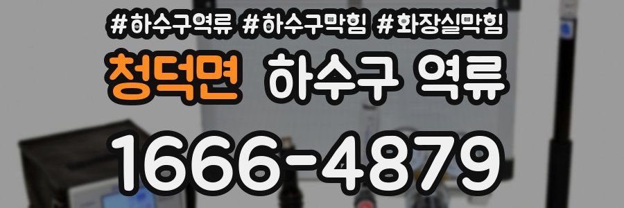 청덕면 하수구 역류