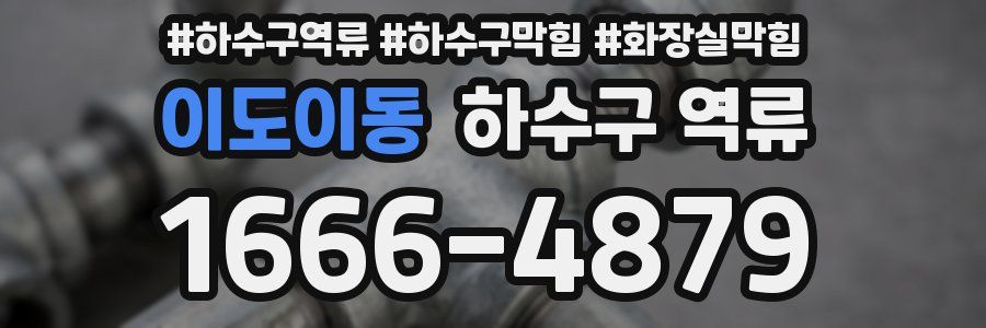 이도이동 하수구 역류