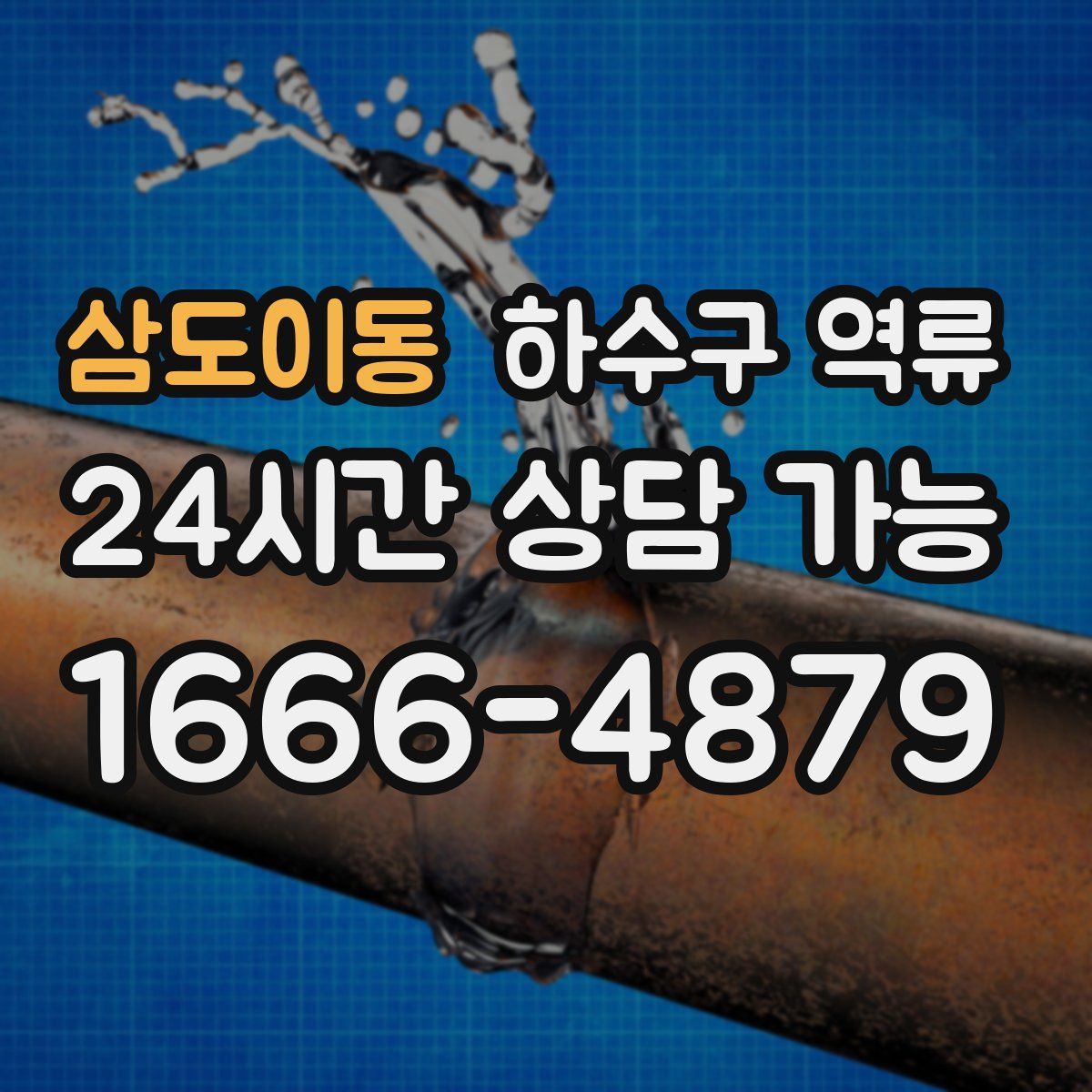 삼도이동 하수구 역류