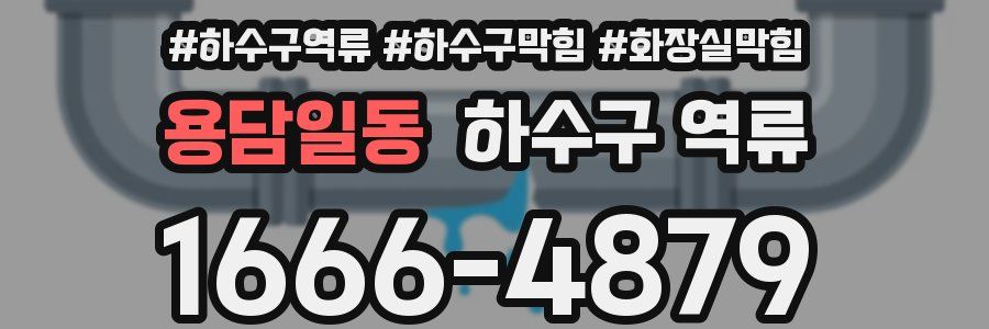 용담일동 하수구 역류