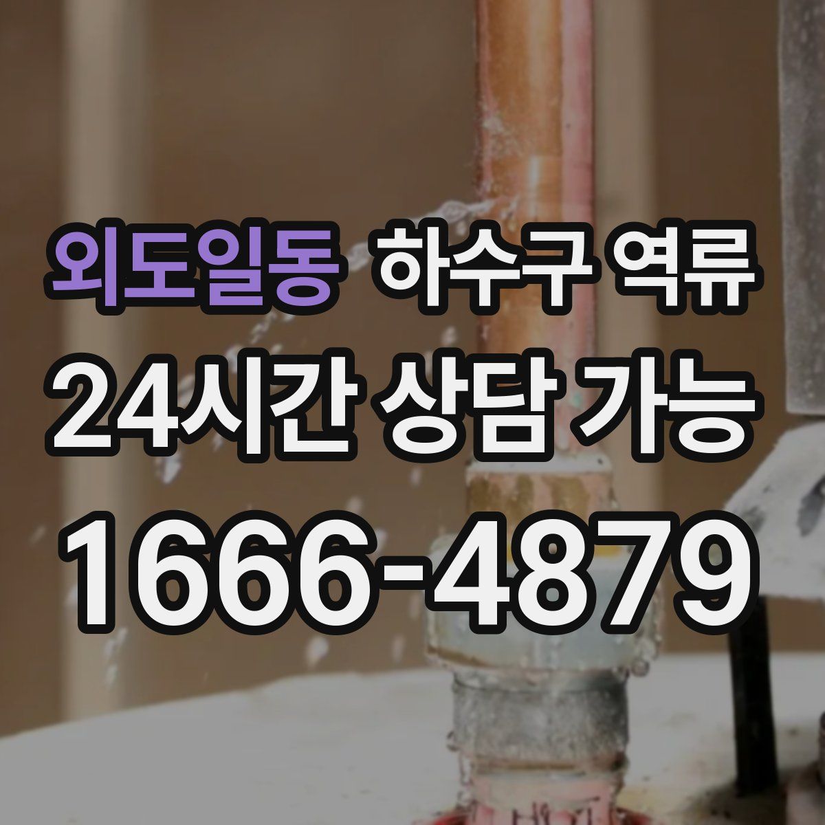 외도일동 하수구 역류