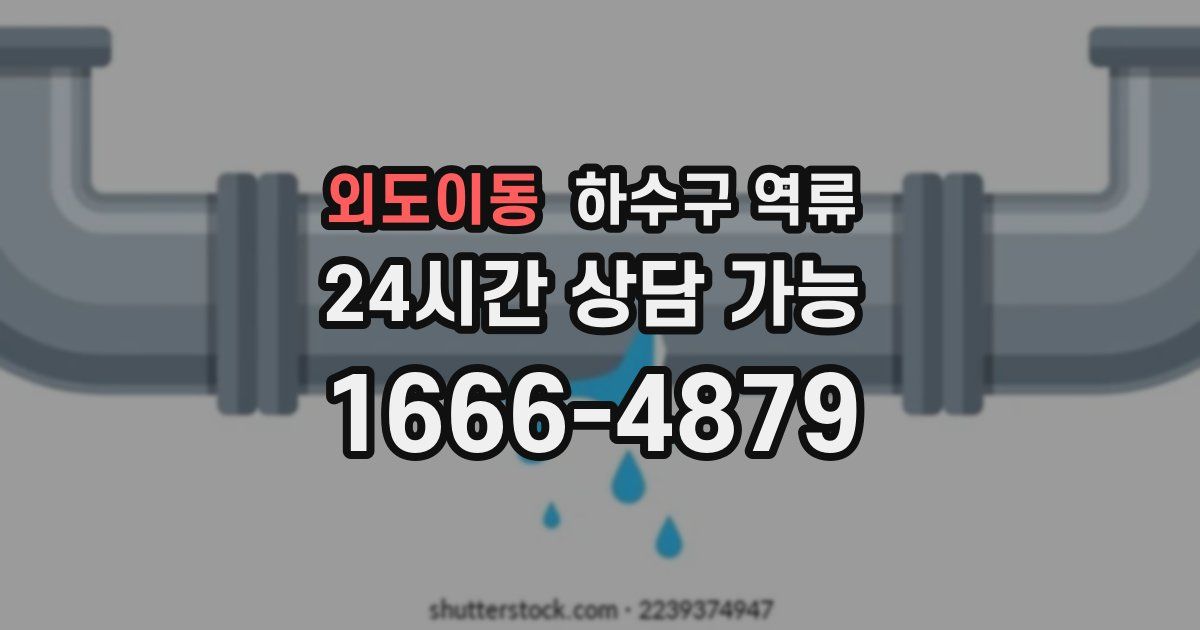 외도이동 하수구 역류