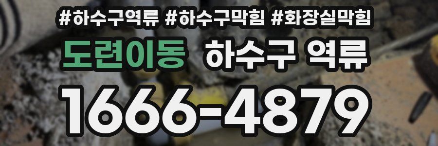 도련이동 하수구 역류