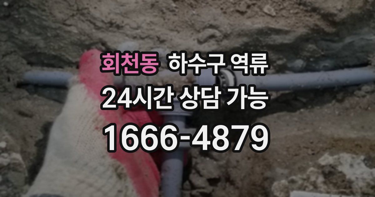 회천동 하수구 역류