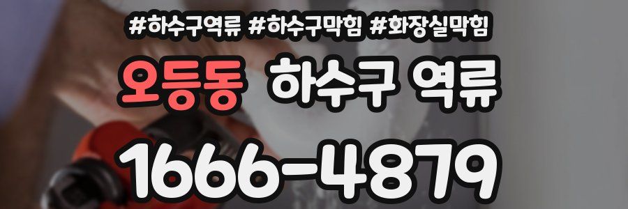 오등동 하수구 역류