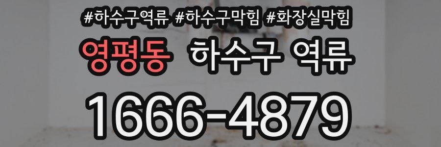 영평동 하수구 역류