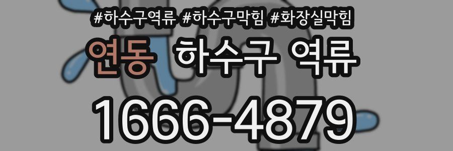 연동 하수구 역류