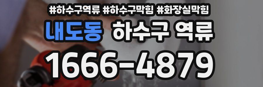 내도동 하수구 역류