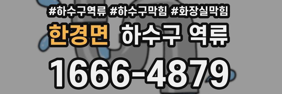 한경면 하수구 역류