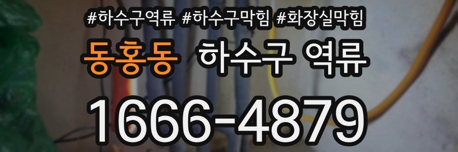 동홍동 하수구 역류