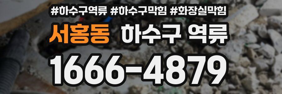 서홍동 하수구 역류