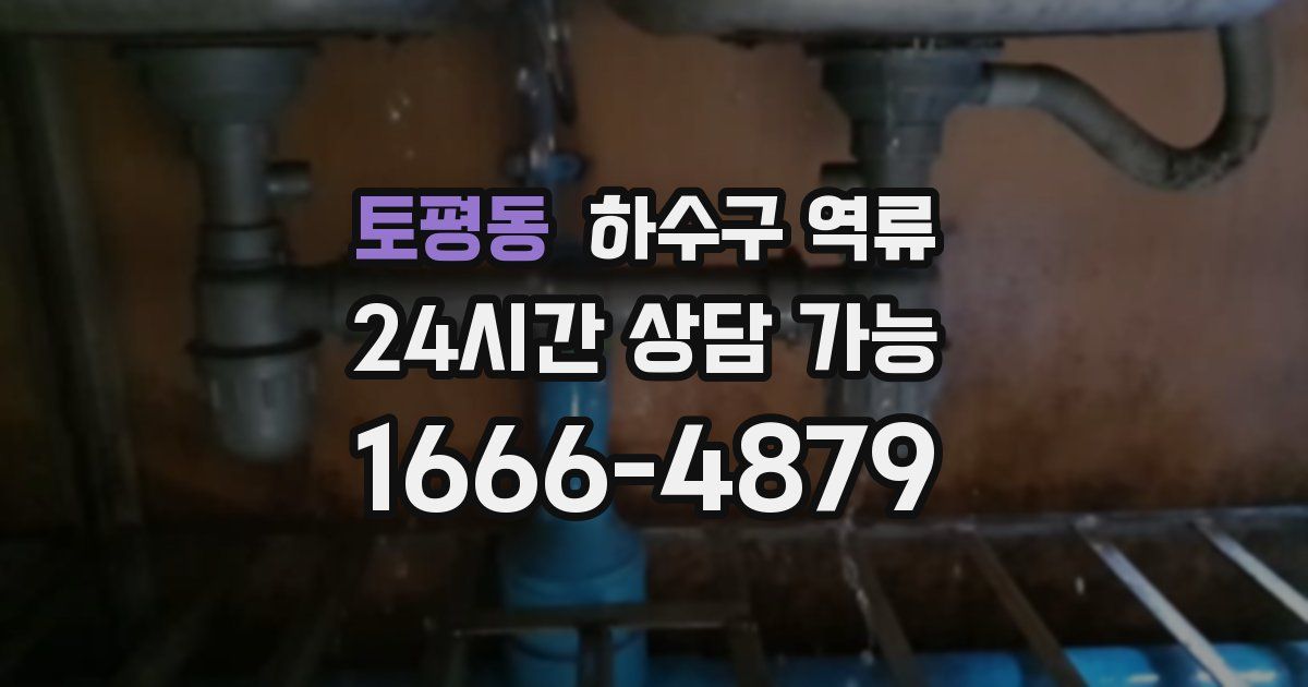 토평동 하수구 역류