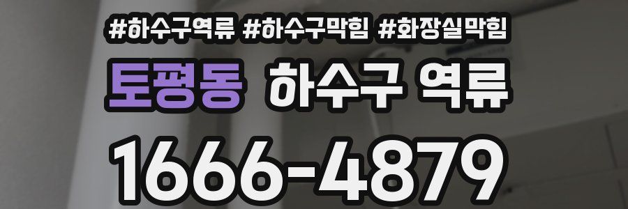 토평동 하수구 역류