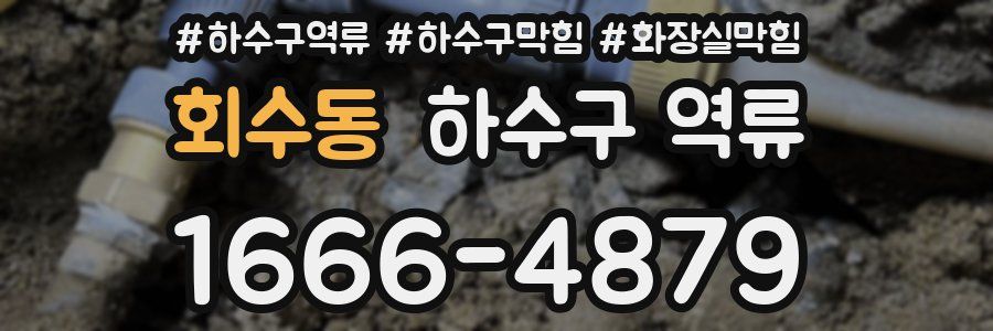 회수동 하수구 역류