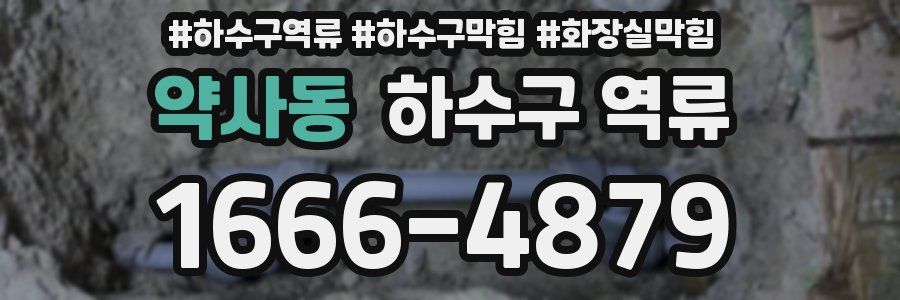약사동 하수구 역류