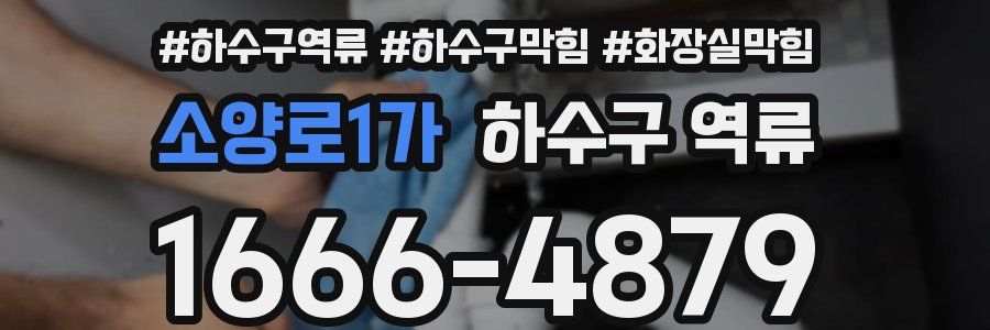 소양로1가 하수구 역류