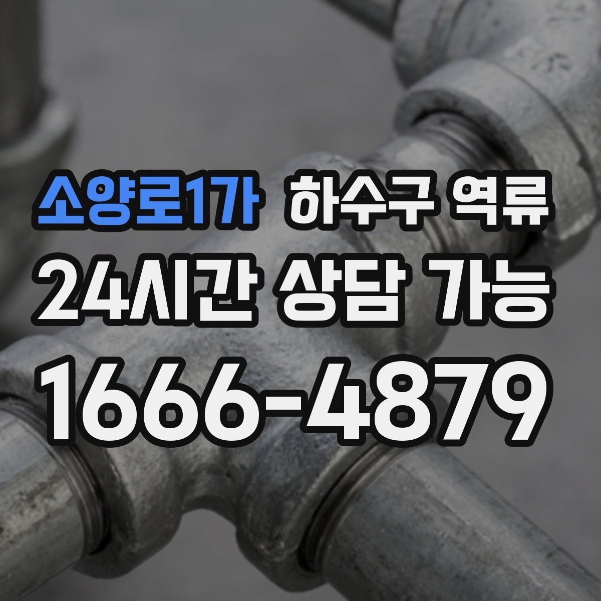 소양로1가 하수구 역류