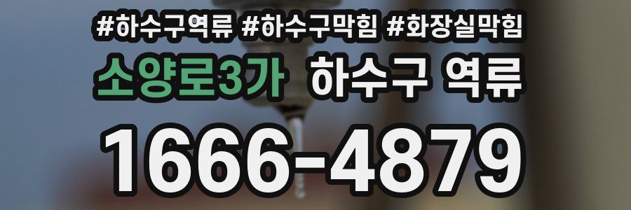 소양로3가 하수구 역류