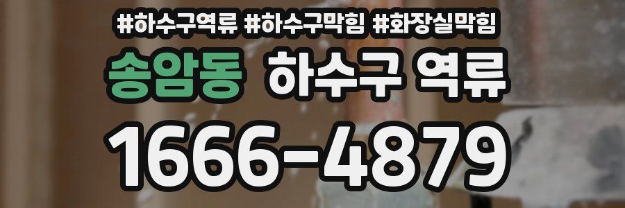 송암동 하수구 역류