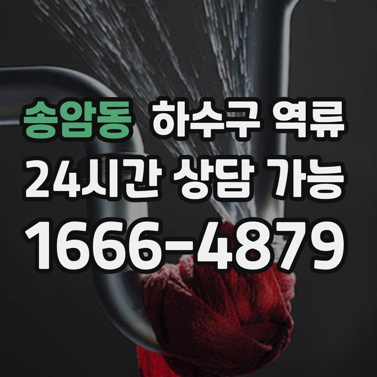 송암동 하수구 역류