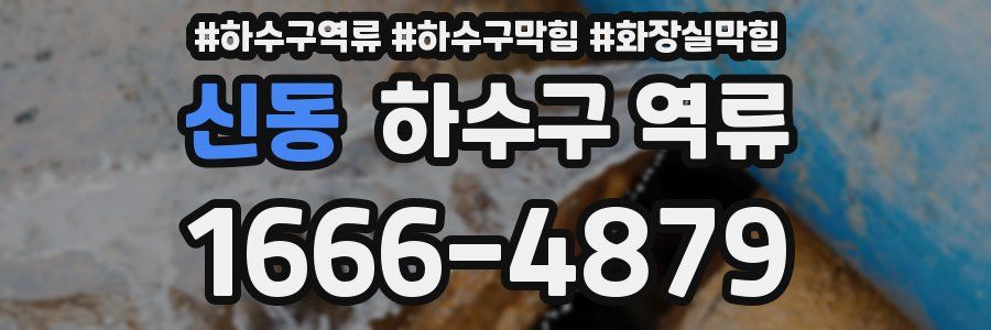 신동 하수구 역류