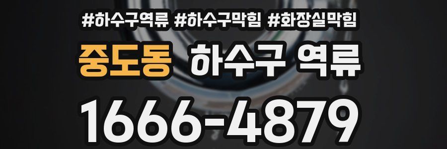 중도동 하수구 역류