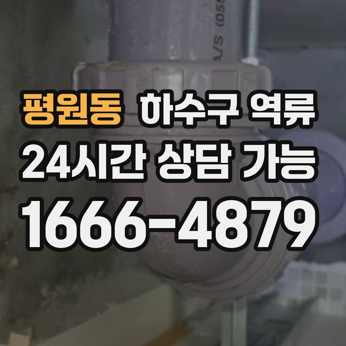 평원동 하수구 역류