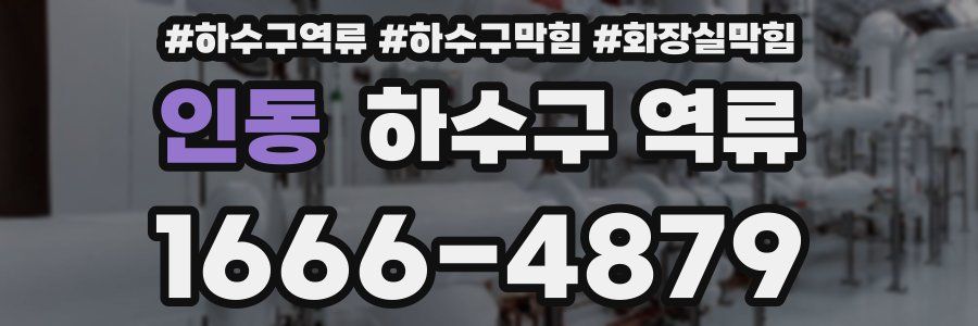 인동 하수구 역류