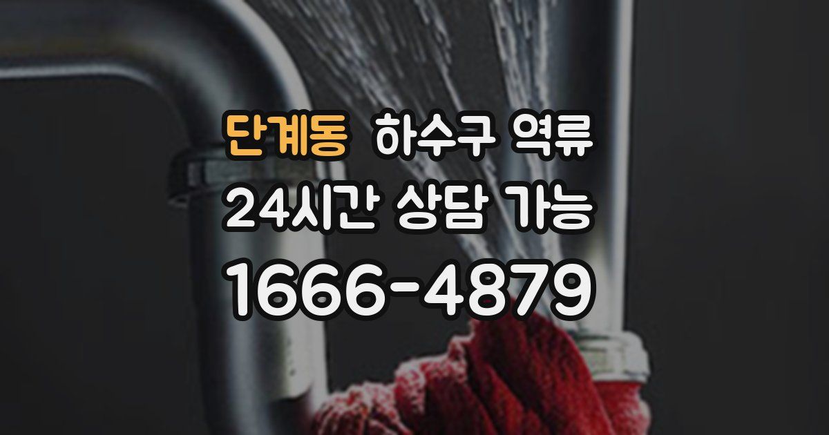 단계동 하수구 역류