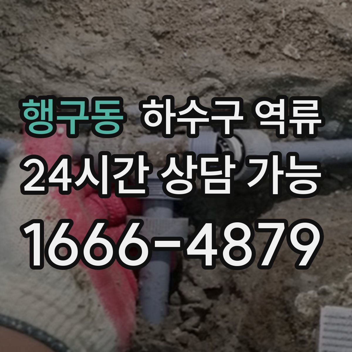 행구동 하수구 역류