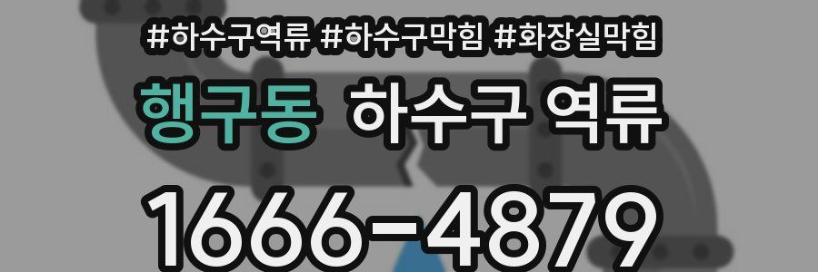 행구동 하수구 역류