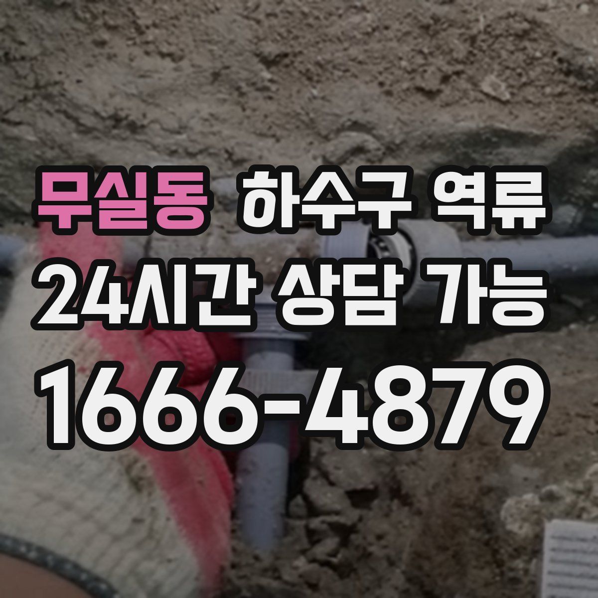 무실동 하수구 역류