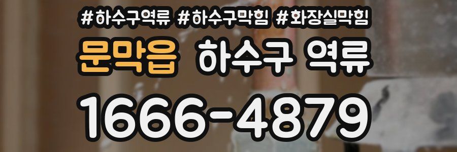 문막읍 하수구 역류