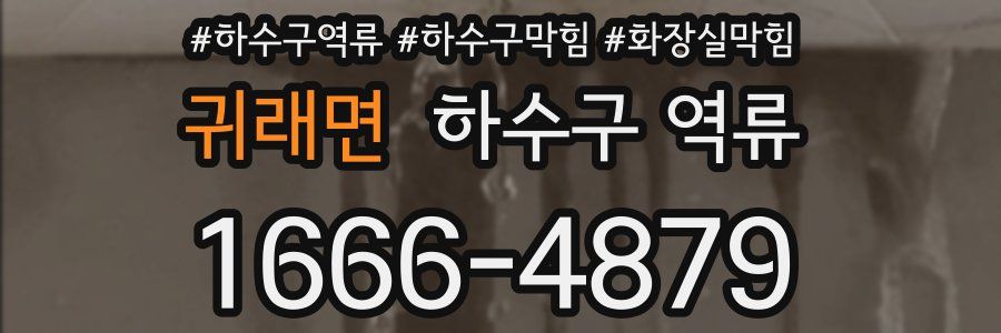 귀래면 하수구 역류