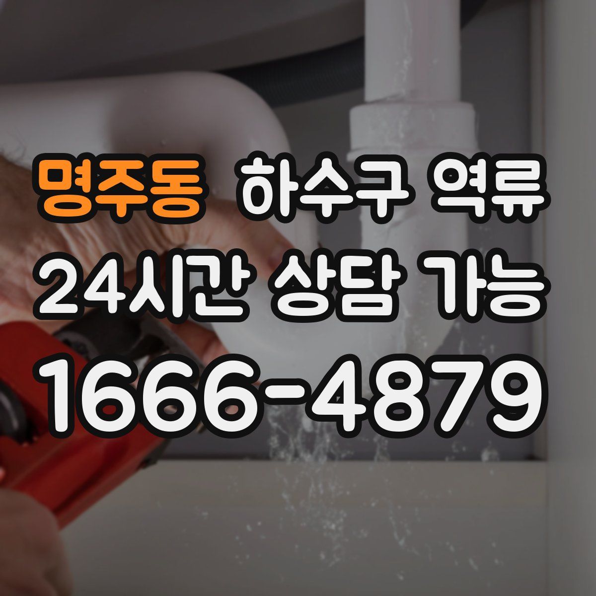 명주동 하수구 역류