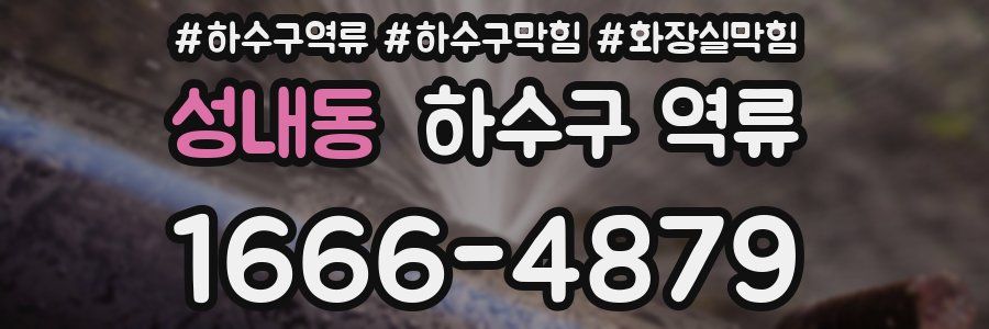 성내동 하수구 역류