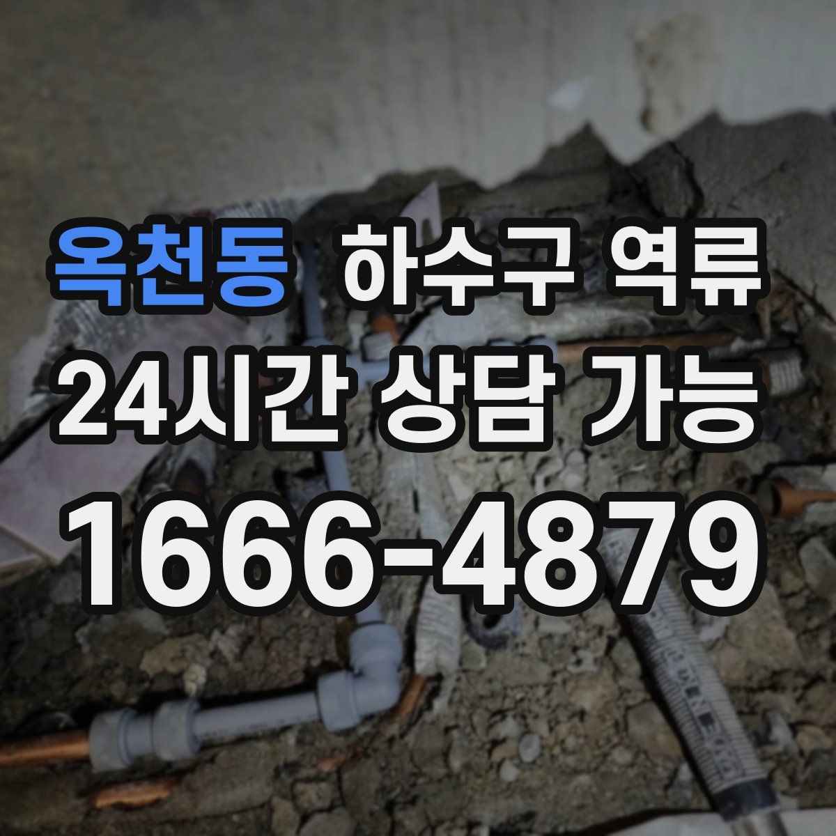 옥천동 하수구 역류