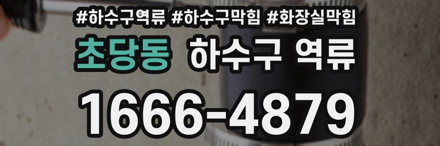 초당동 하수구 역류