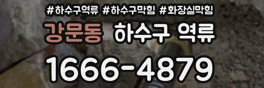 강문동 하수구 역류