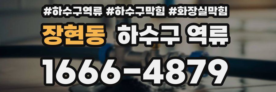 장현동 하수구 역류