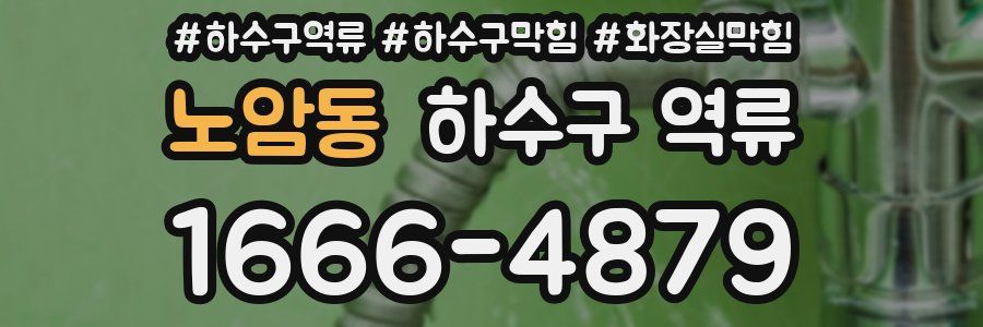 노암동 하수구 역류