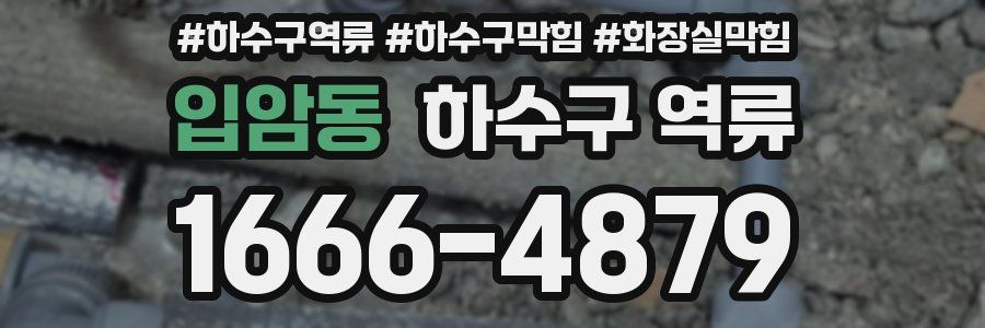 입암동 하수구 역류