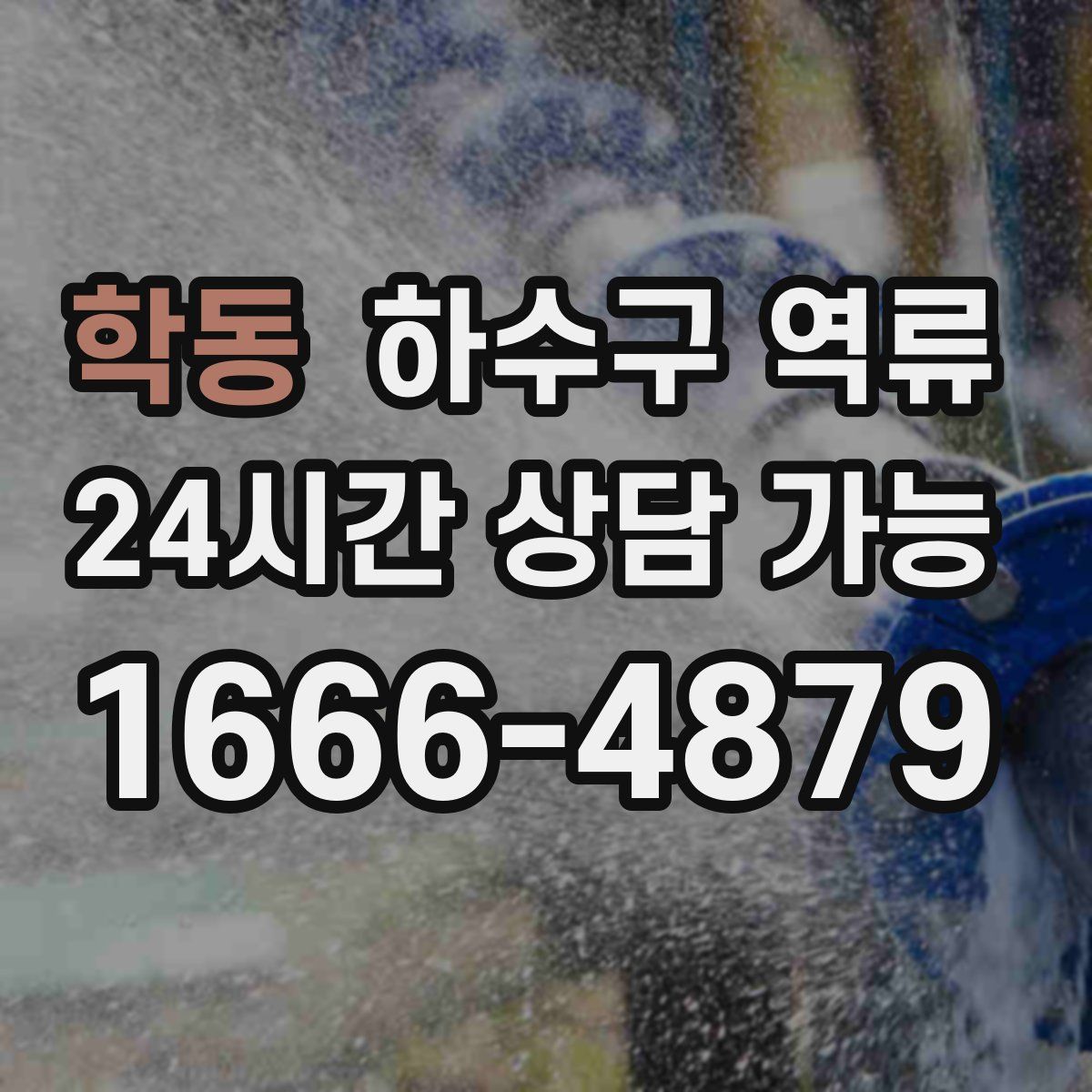 학동 하수구 역류