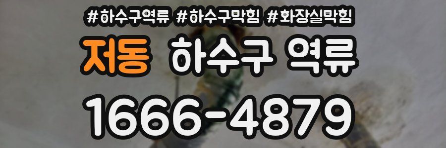 저동 하수구 역류