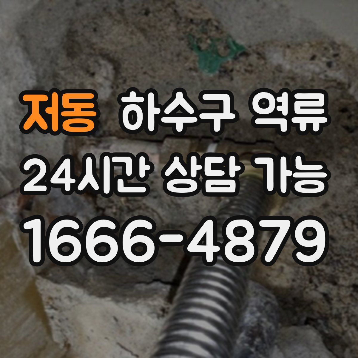 저동 하수구 역류