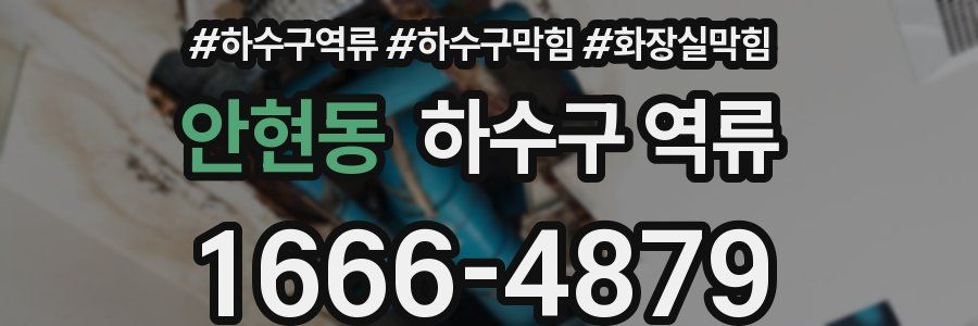 안현동 하수구 역류