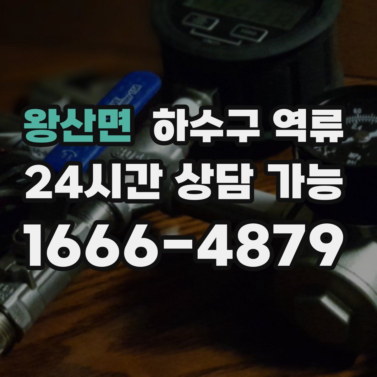 왕산면 하수구 역류