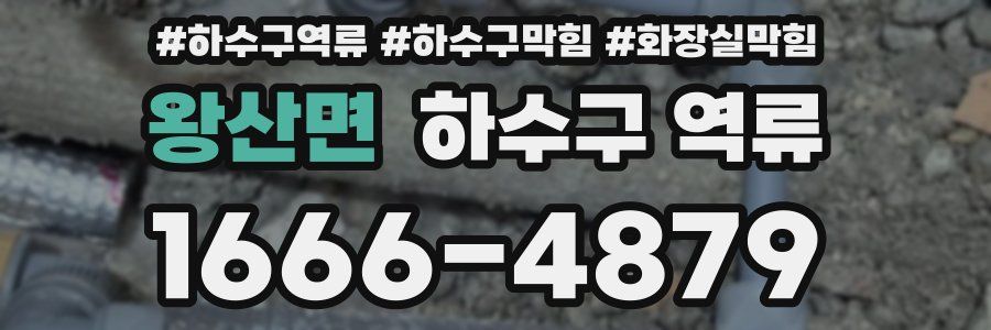 왕산면 하수구 역류