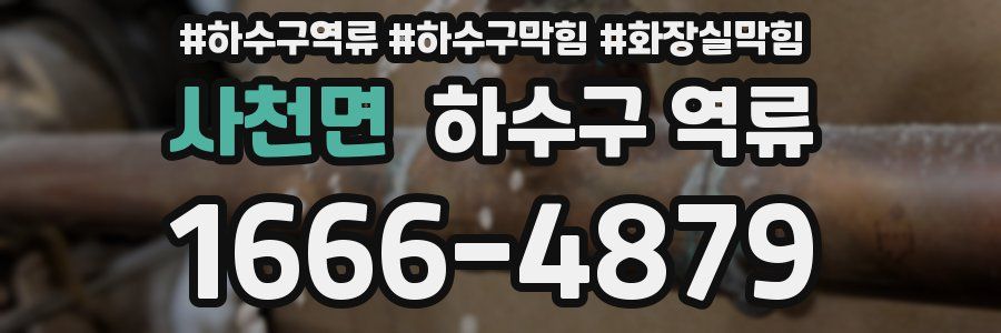 사천면 하수구 역류